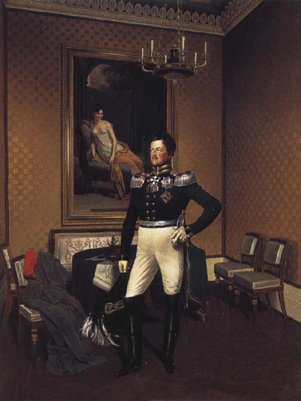 Franz Kruger Prince August von Preuben of Prussia France oil painting art